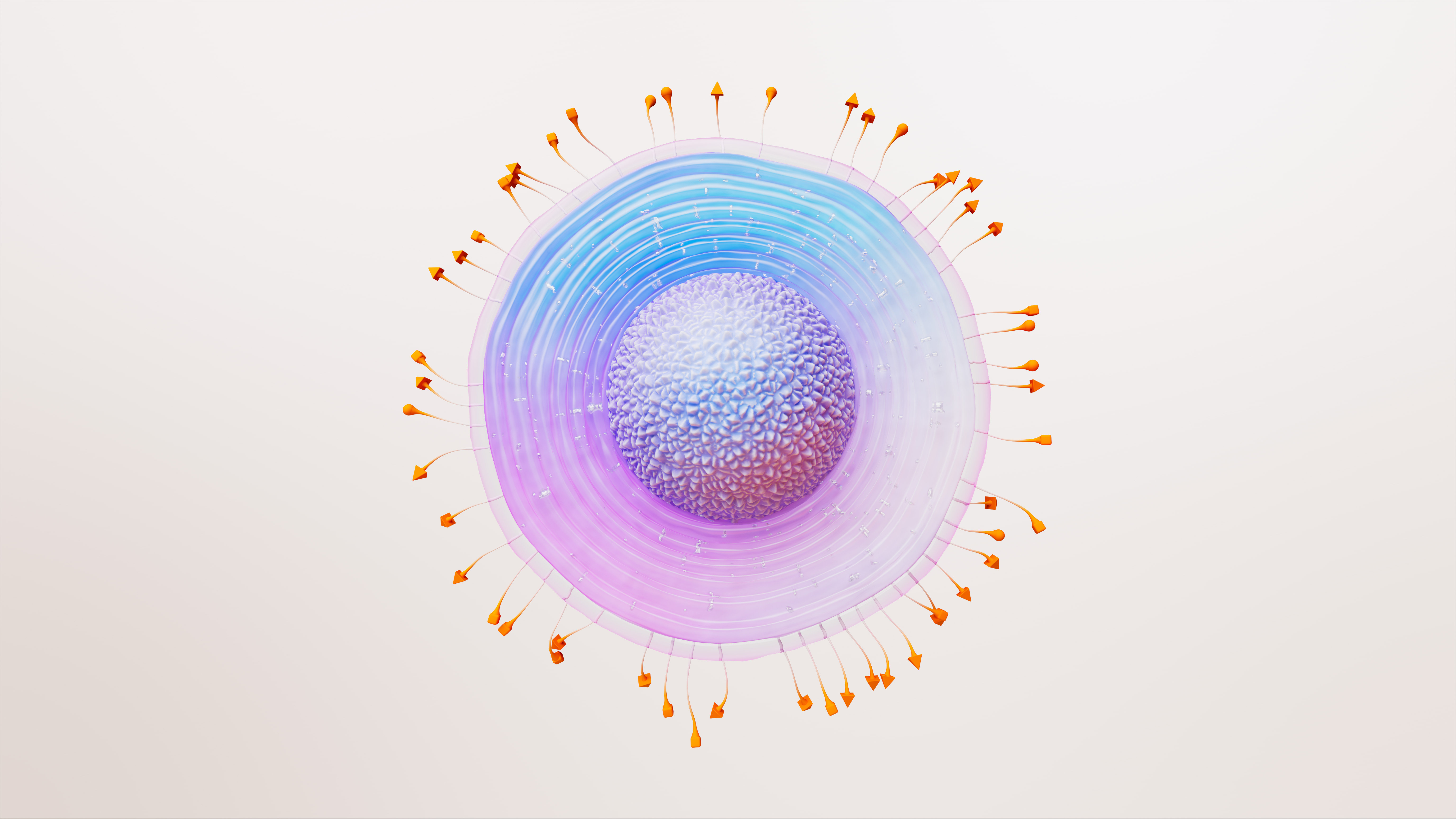 Représentation molécule virus