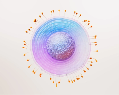 Représentation molécule virus